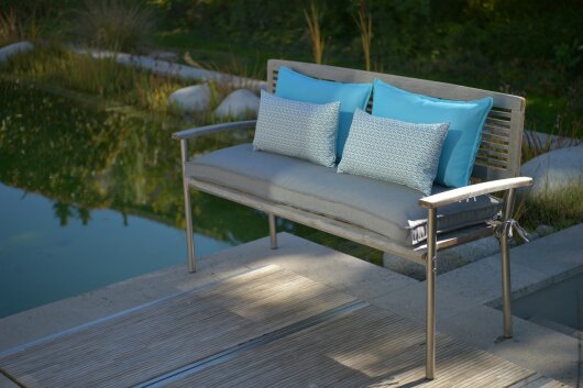 H.O.C.K. Caribe Outdoor Kissen 50x50cm türkis turquesa 01