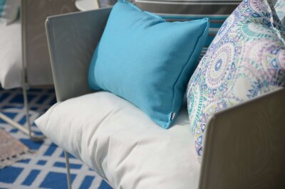 H.O.C.K. Caribe Outdoor Kissen 60x40cm türkis turquesa 01