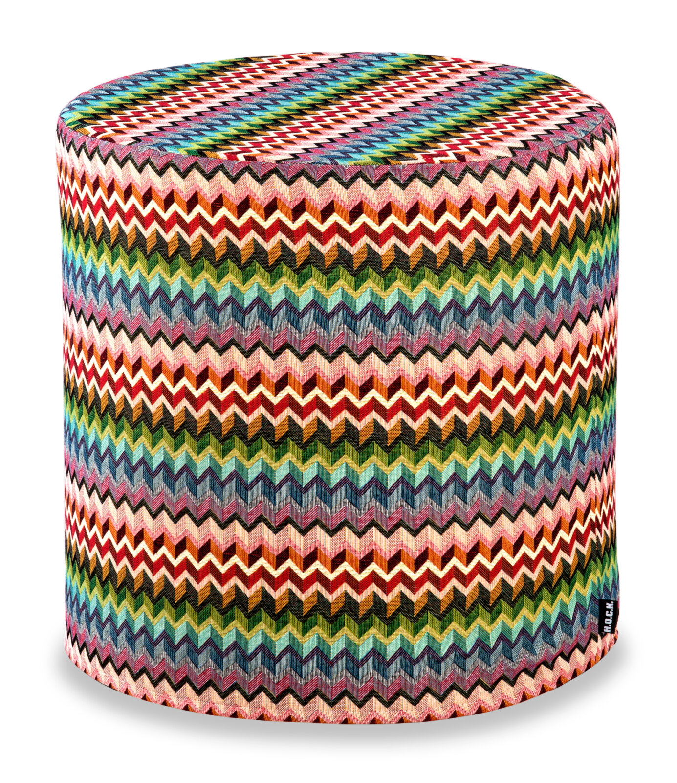 H.O.C.K. Sila Hocker rund Pouf Ø45x45cm multicolor boho