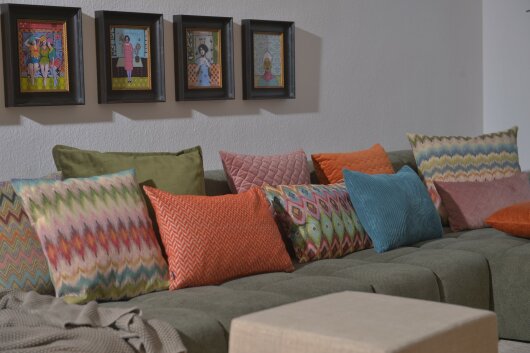 H.O.C.K. Belma Kissen 60x40cm multicolor boho