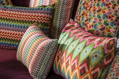 H.O.C.K. Belma Kissen 60x40cm multicolor boho
