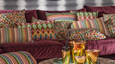H.O.C.K. Belma Kissen 60x40cm multicolor boho