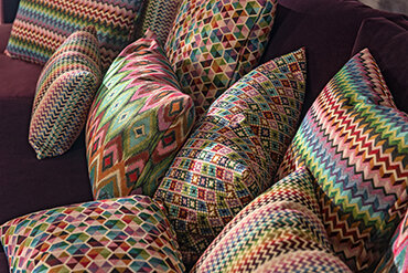 H.O.C.K. Damla Kissen 60x40cm multicolor boho