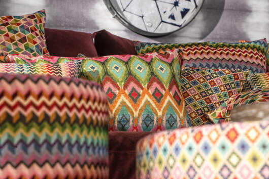 H.O.C.K. Damla Kissen 60x40cm multicolor boho