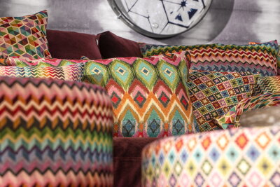 H.O.C.K. Damla Kissen 60x40cm multicolor boho
