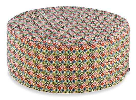 H.O.C.K. Damla Hocker rund Ø80x35cm multicolor boho