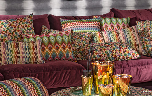 H.O.C.K. Akasma Kissen 50x50cm multicolor boho