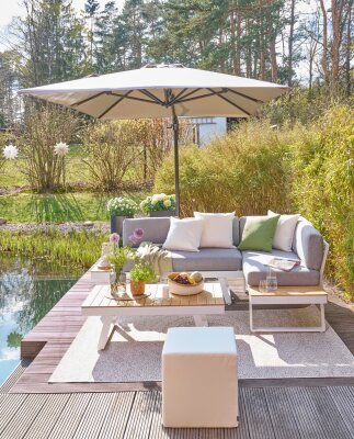 H.O.C.K. Caribe Outdoor Cube/ Sitzwürfel 45x45x45cm...