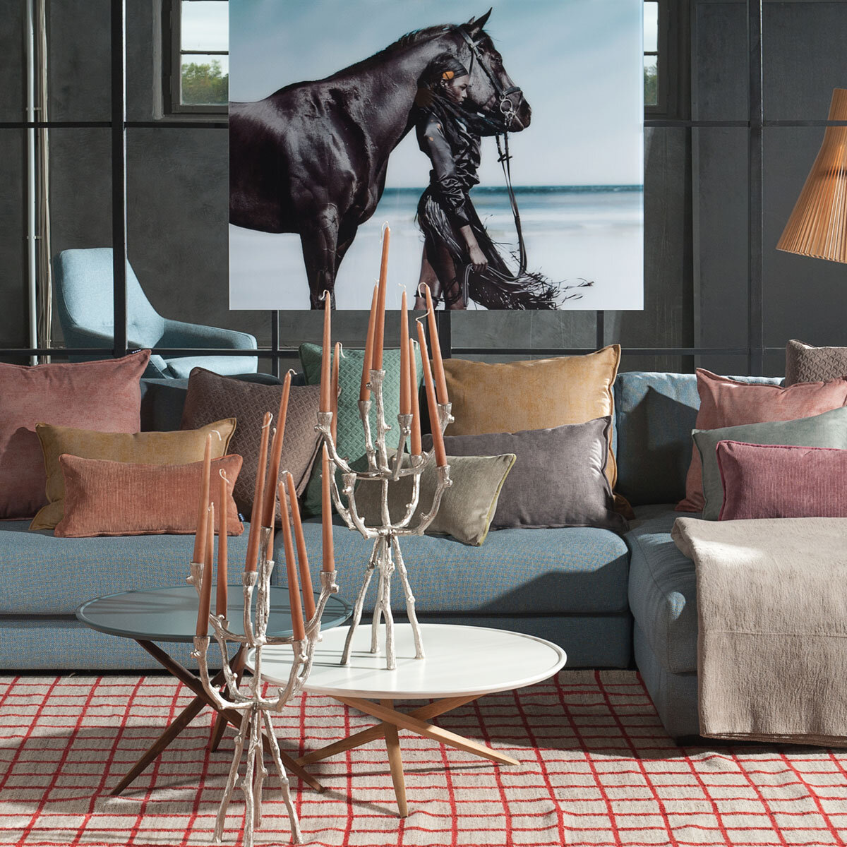 H.O.C.K. Livento-Vintage Kissen 60x40cm marsala-rosé hello