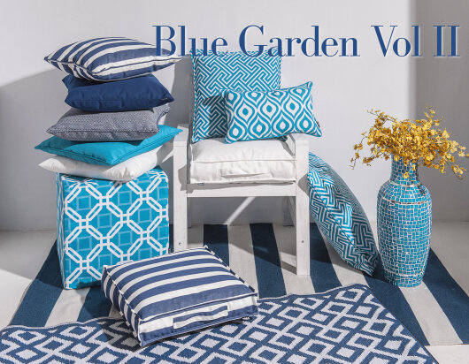 H.O.C.K. Natolda Outdoor Kissen 60x60cm navy 441 sun