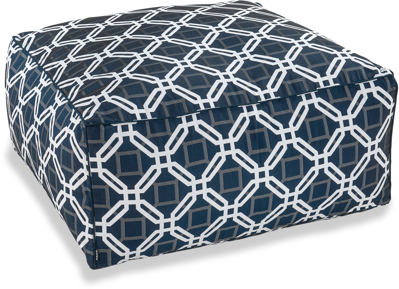 H.O.C.K. Natolda Outdoor Loungehocker 90x90x40cm navy 441 sun
