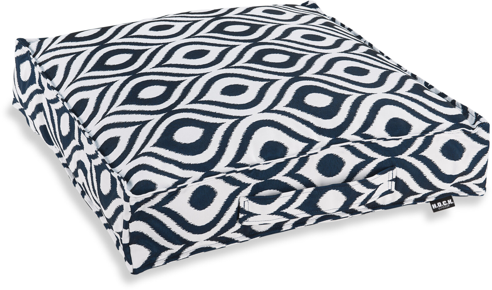 H.O.C.K. Pinamar Outdoor Matratzenkissen 50x50x10cm navy 441 sun