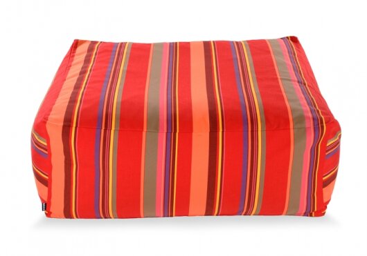 H.O.C.K. Yucatan Outdoor Loungehocker 90x90x40cm rot