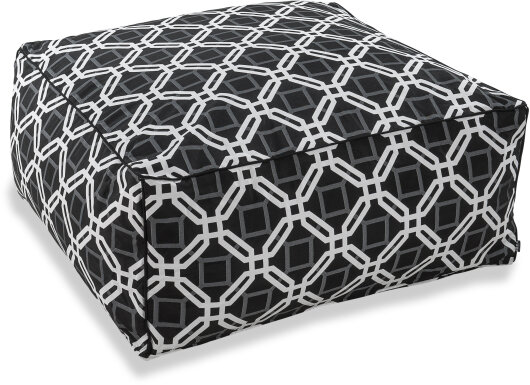 H.O.C.K. Natolda Outdoor Lounghocker ca. 90x90x40cm black 090 sun