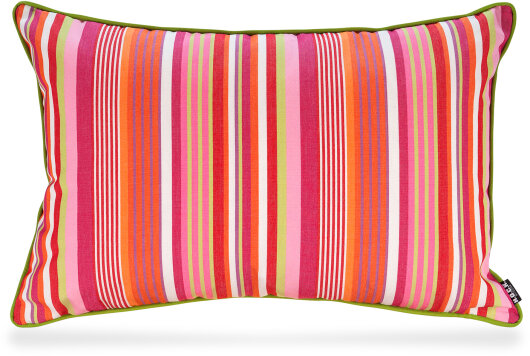 H.O.C.K. Yucatan Outdoor Kissen mit Keder 60x40cm pink stripes sun