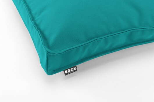 H.O.C.K. Classic Uni Outdoor Sitzkissen CLOU 40x40x5cm türkis