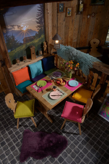 H.O.C.K. Classic Uni Outdoor Sitzkissen CLOU 50x50x5cm... H.O.C.K. Classic Uni Outdoor Sitzkissen CLOU 50x50x5cm pink sun