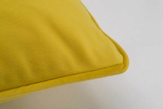 H.O.C.K. Nobile Samt Kissen 50x50cm maiz-gold 026 gelb