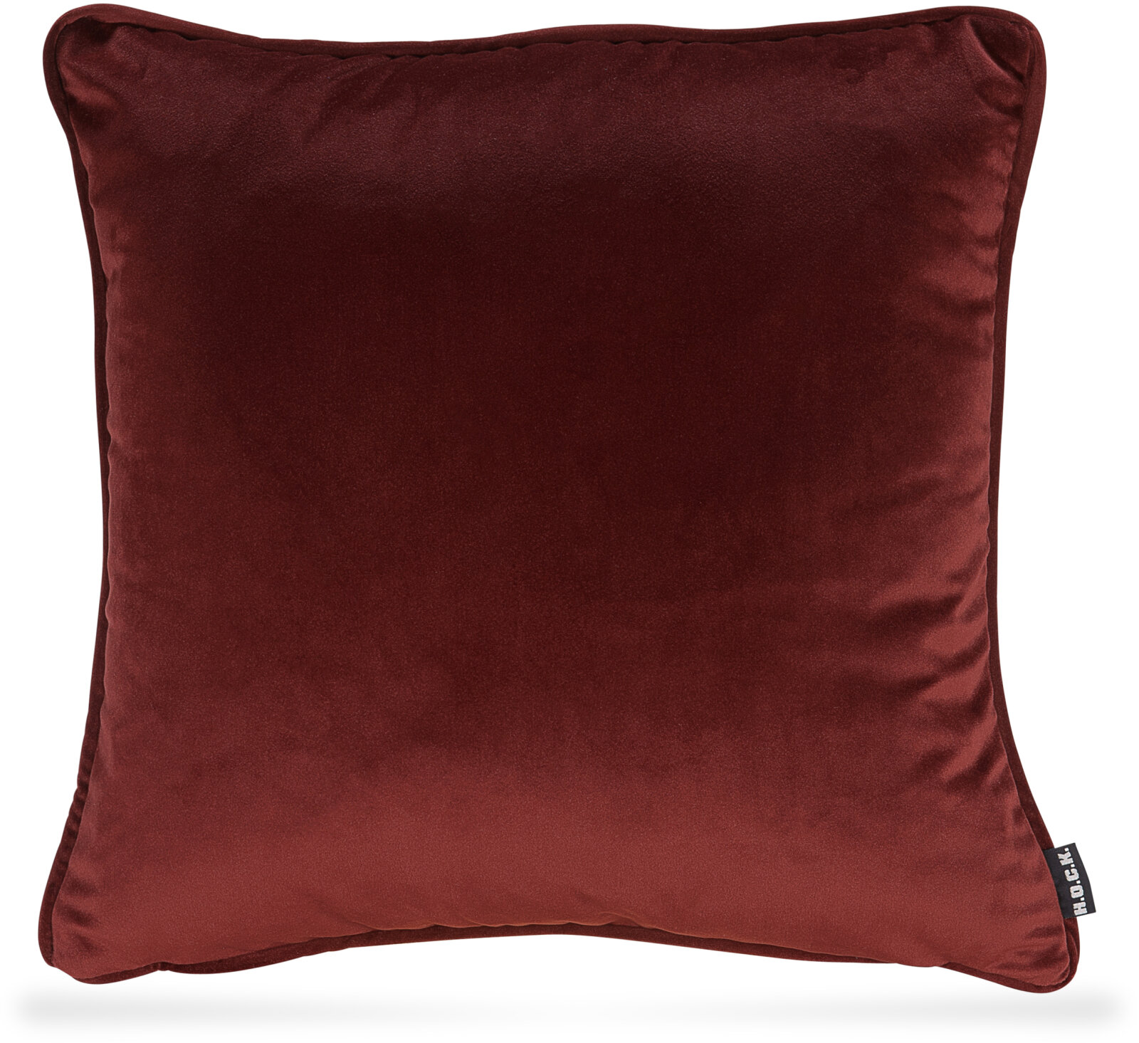 H.O.C.K. Nobile Samt Kissen 50x50cm indian-red 090 bordeaux rot