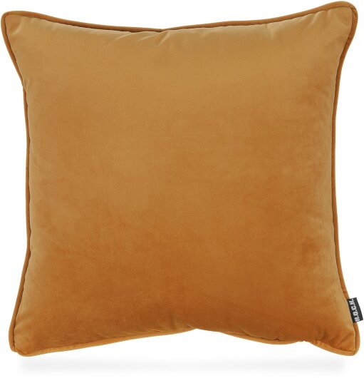 H.O.C.K. Nobile Samt Kissen 50x50cm honey-orange 105 terra orange