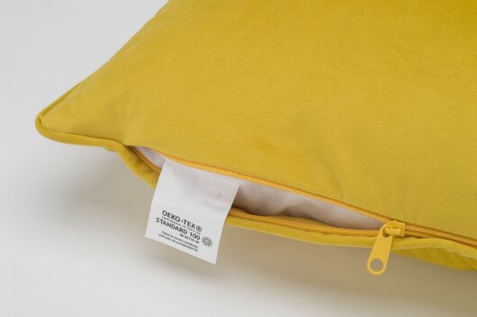 H.O.C.K. Nobile Samt Kissen 50x30cm maiz-gold 026 gelb