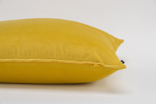 H.O.C.K. Nobile Samt Kissen 50x30cm maiz-gold 026 gelb