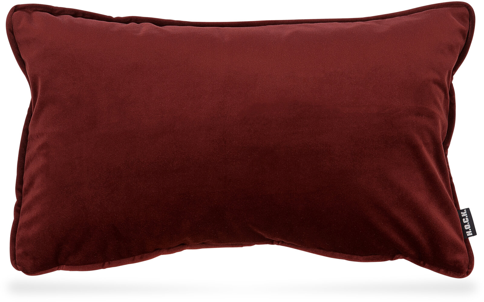 H.O.C.K. Nobile Samt Kissen 50x30cm indian-red 090 bordeaux rot