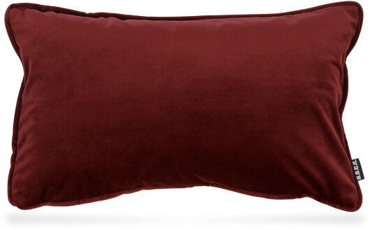 H.O.C.K. Nobile Samt Kissen 50x30cm indian-red 090 bordeaux rot