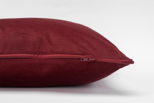 H.O.C.K. Nobile Samt Kissen 50x30cm indian-red 090 bordeaux rot