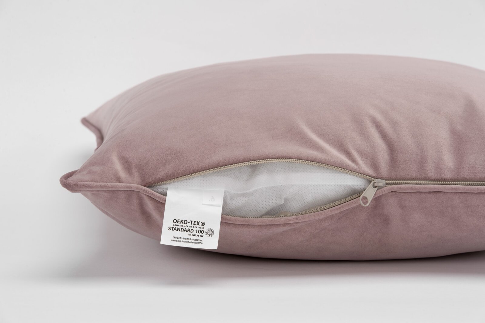 H.O.C.K. Nobile Samt Kissen 60x60cm light-rosy 023 rose