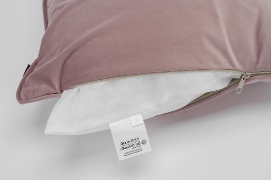H.O.C.K. Nobile Samt Kissen 60x60cm light-rosy 023 rose