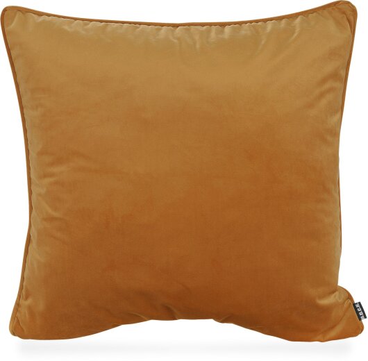 H.O.C.K. Nobile Samt Kissen 60x60cm honey-orange 105 terra orange