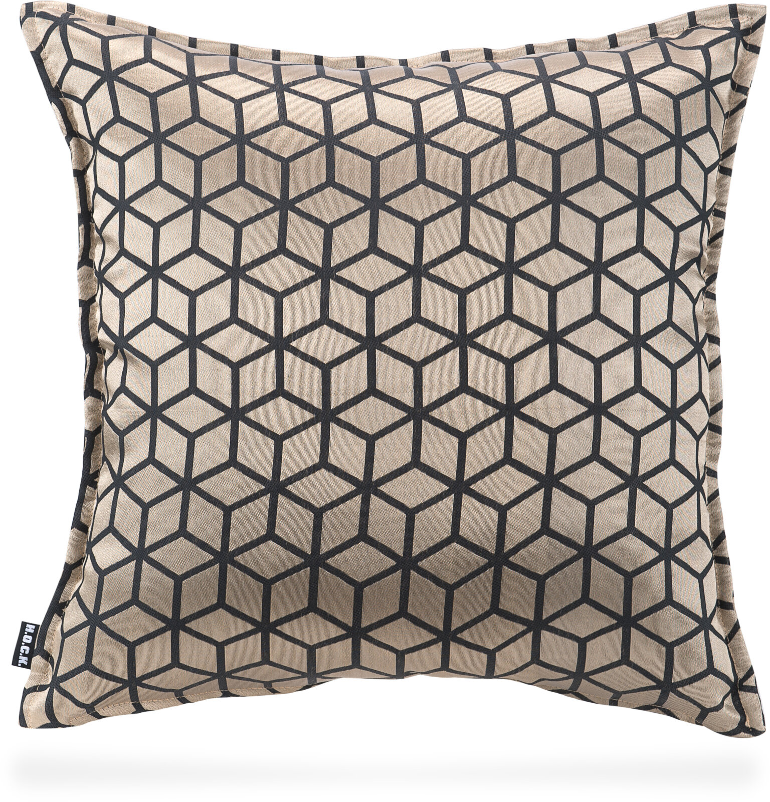 H.O.C.K. Fancy Glamour Kissen mit Biese 50x50cm black