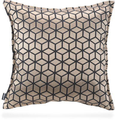 H.O.C.K. Fancy Glamour Kissen mit Biese 50x50cm black