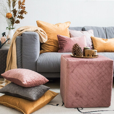 H.O.C.K. Soft Nobile Kissen 50x30cm light rosy 615 rose