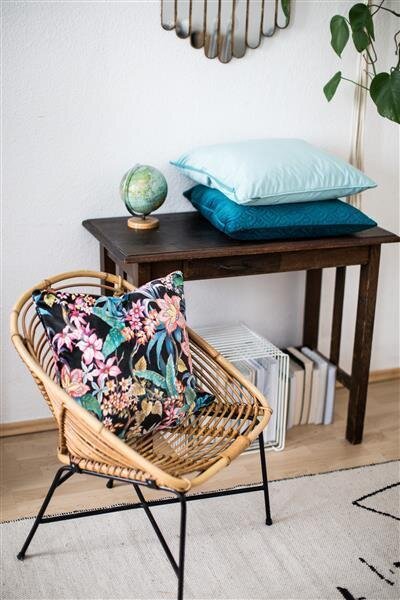 H.O.C.K. Soft Nobile Kissen 50x50cm petrol 015 blau