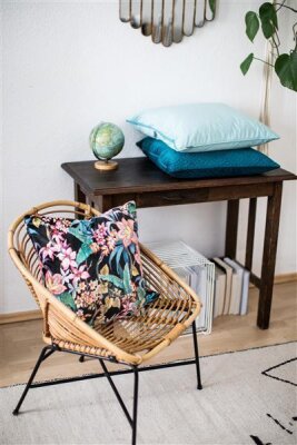 H.O.C.K. Soft Nobile Kissen 50x50cm petrol 015 blau