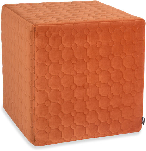 H.O.C.K. Soft Nobile Cube/ Sitzwürfel 45x45x45cm terra 007 orange