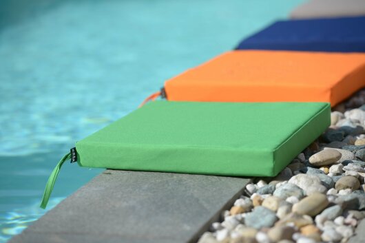H.O.C.K. Miami Outdoor Poolkissen eckig 40x40x5cm grün 11-6007 pea