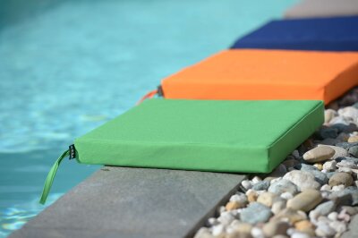H.O.C.K. Miami Outdoor Poolkissen eckig 40x40x5cm grün 11-6007 pea