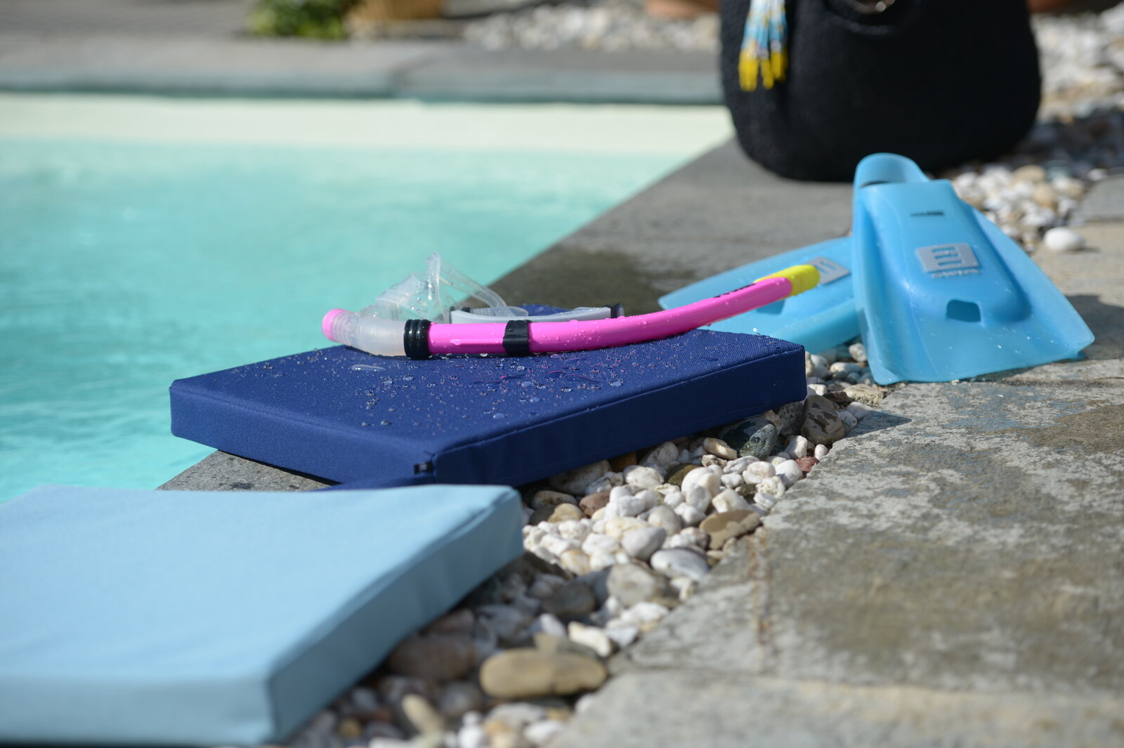 H.O.C.K. Miami Outdoor Poolkissen eckig 40x40x5cm navy blau 11-5010 navy