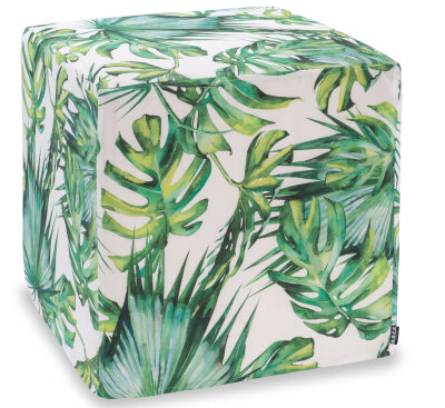 H.O.C.K. Beach Life Outdoor Hocker eckig 45x45x45cm Palm...