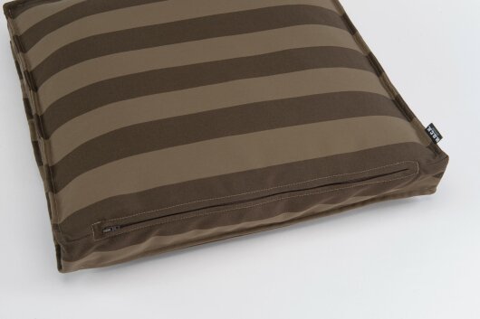 H.O.C.K. Classic Streifen Outdoor Sitzkissen 40x40x5cm tabacco