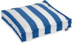 H.O.C.K. Classic Streifen Outdoor Sitzkissen 40x40x5cm royal blau