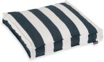 H.O.C.K. Classic Streifen Outdoor Sitzkissen 40x40x5cm navy blau