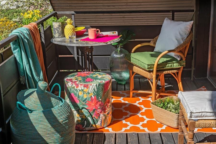 H.O.C.K. Beach Life Outdoor Matratzenkissen 50x50x10cm Dschungel