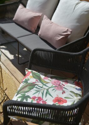 H.O.C.K. Beach Life Outdoor Sitzkissen BLISS 45x45x6cm Classic Garden