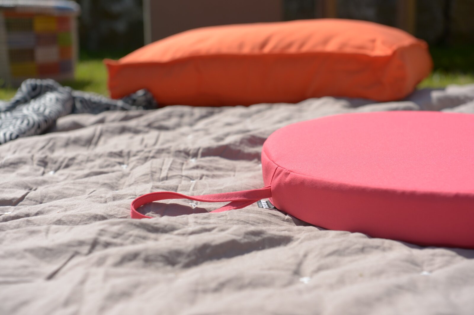 H.O.C.K. Miami Outdoor Poolkissen rund ø40x5cm pink 1906