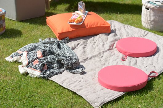 H.O.C.K. Miami Outdoor Poolkissen rund ø40x5cm pink 1906