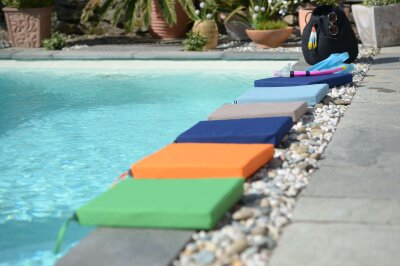 H.O.C.K. Miami Outdoor Poolkissen eckig 40x40x5cm pink 1906